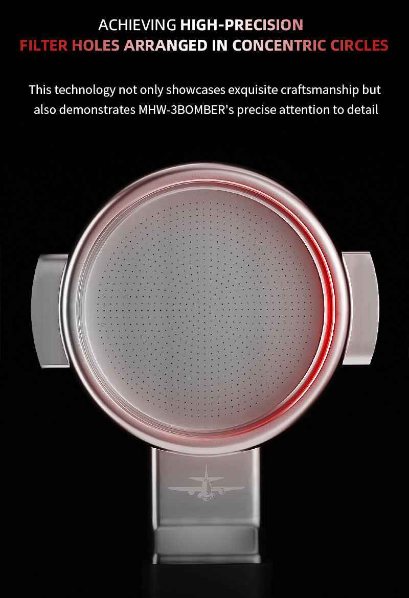 MHW-3Bomber Yu Series Unibody Bottomless Portafilter 58mm