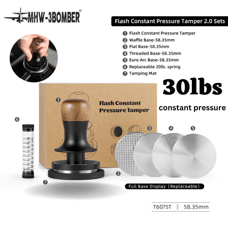 MHW-3Bomber Flash Constant Pressure Tamper 58mm - O'Coffee Club Lifestyle Store (543046-W / 200101007290)