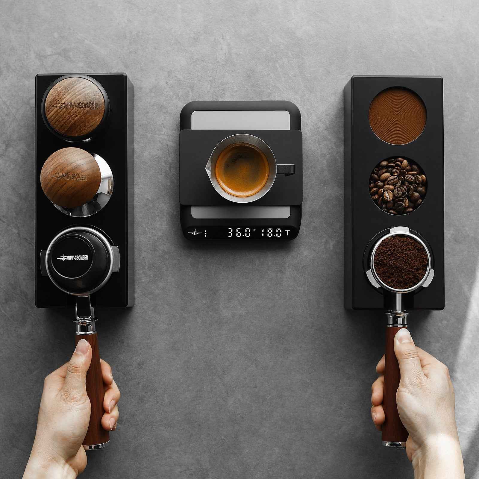 MHW-3Bomber ABS Portafilter Holder