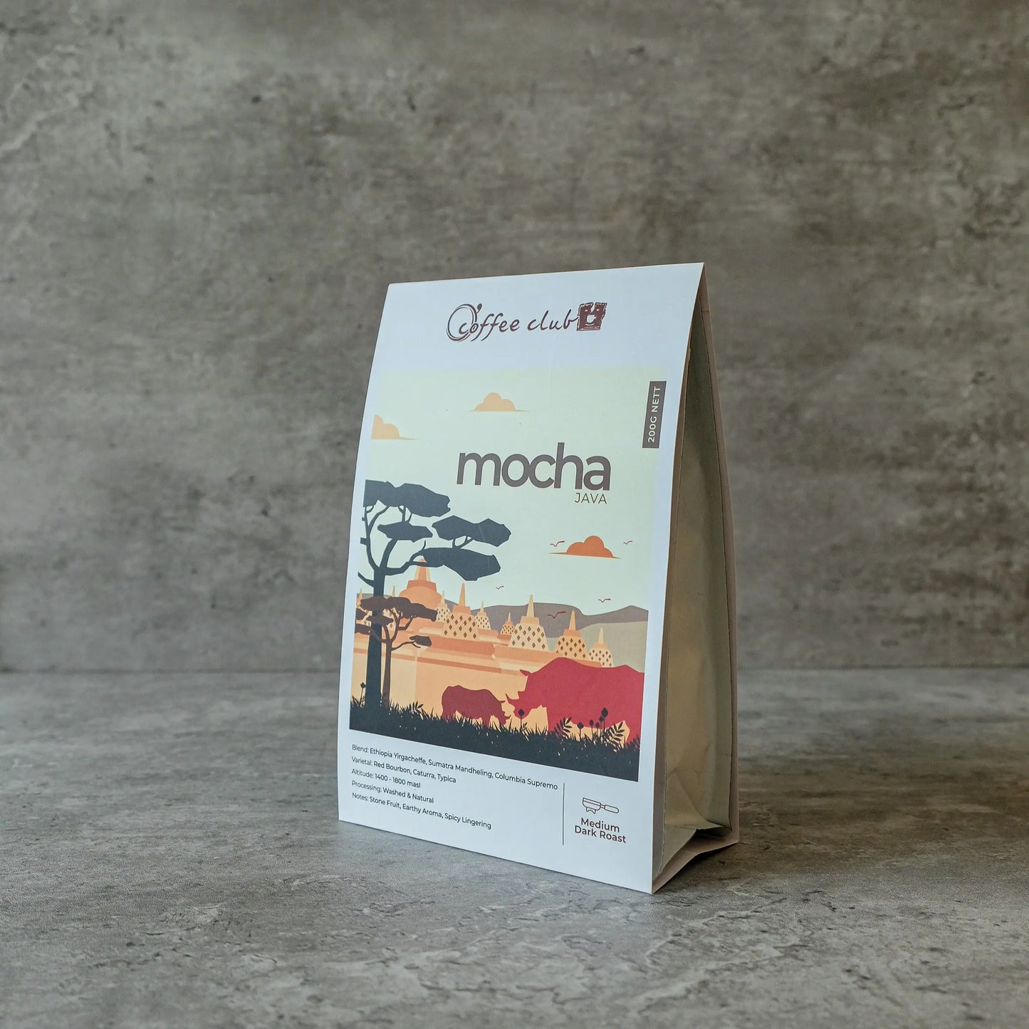 World Edition Series Coffee Beans 200g - Mocha Java KL Coffee Club MY