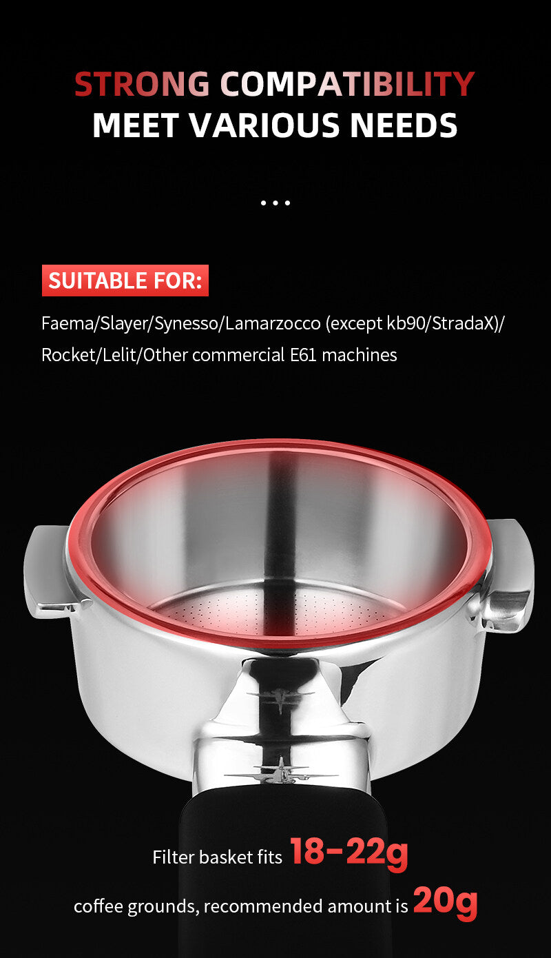 MHW-3Bomber Yu Series Unibody Bottomless Portafilter 58mm