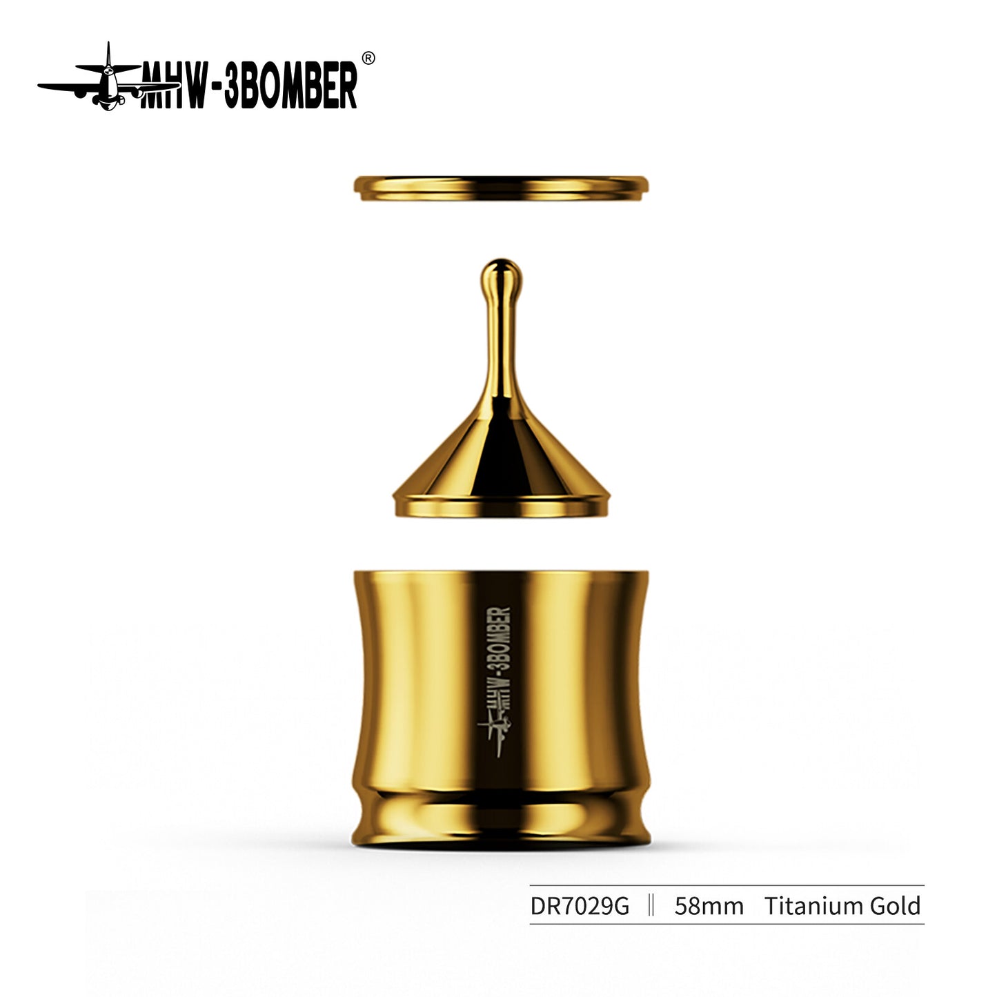 MHW-3Bomber FlowLight SUS304 All Metal Dosing Funnel 58mm
