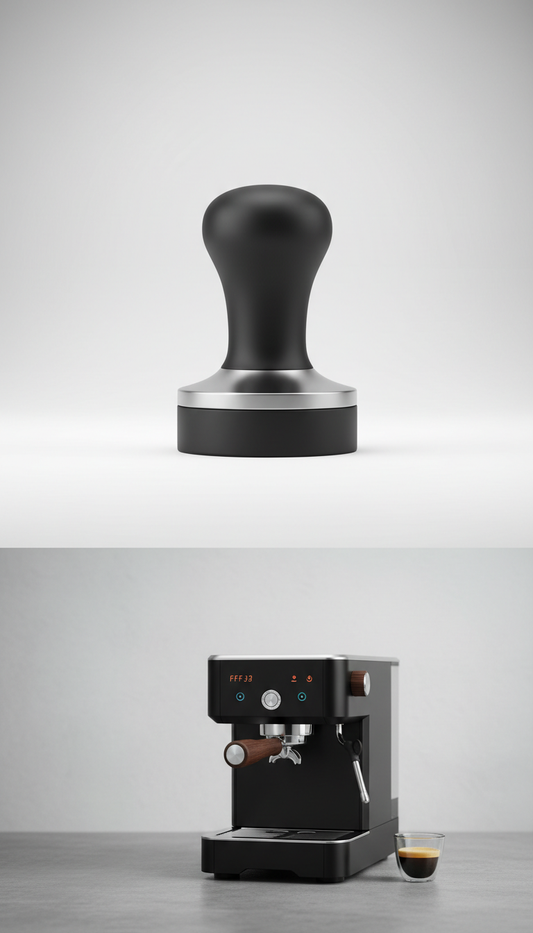 Matte-black barista tamper tool O'Coffee Club Lifestyle Store (543046-W / 200101007290)