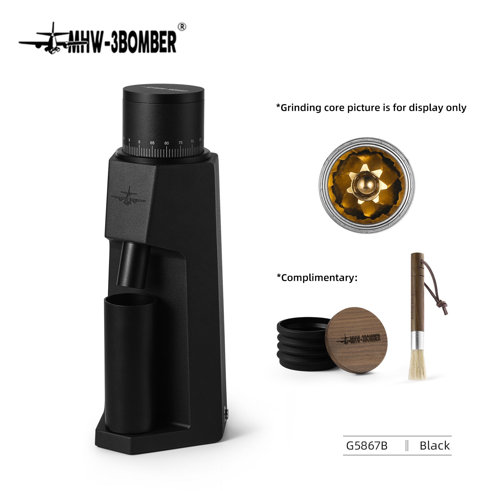 MHW-3Bomber Sniper Electric Grinder V2 O'Coffee Club Malaysia Store