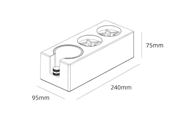 MHW-3Bomber ABS Portafilter Holder O'Coffee Club Malaysia Store (543046-W)