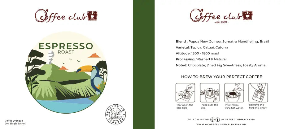 Drip Bag Coffee O'Coffee Club Malaysia Store