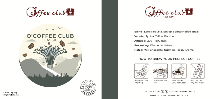Drip Bag Coffee O'Coffee Club Malaysia Store