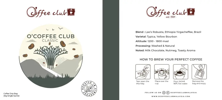 Drip Bag Coffee O'Coffee Club Malaysia Store